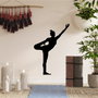 Wallity Yoga 19 Escultura de pared de metal negra
